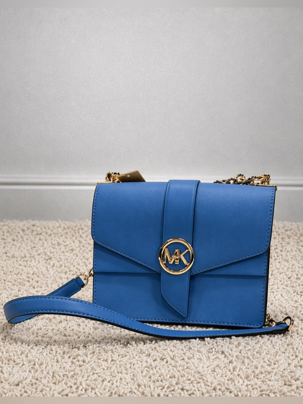 Greenwich Small Saffiano Leather Crossbody Bag MICHAEL KORS NWT